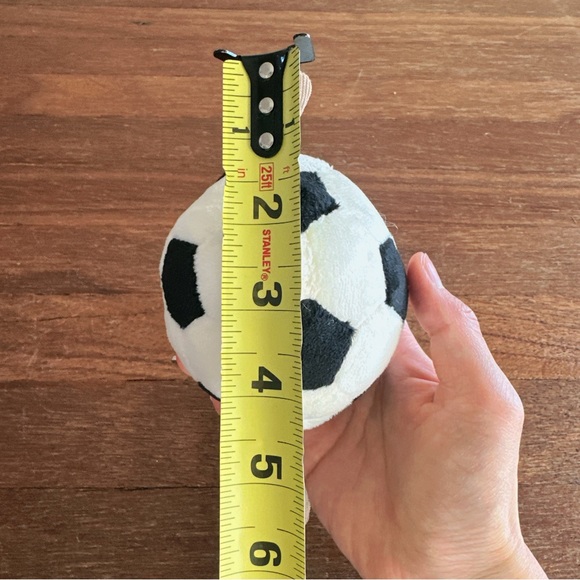 Soccer Ball Plush Keychain Clip Cute Sports Bag Charm Backpack Accessory Gift - Picture 7 of 7